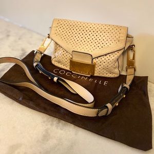 Coccinelle Taupe Leather Crossbody